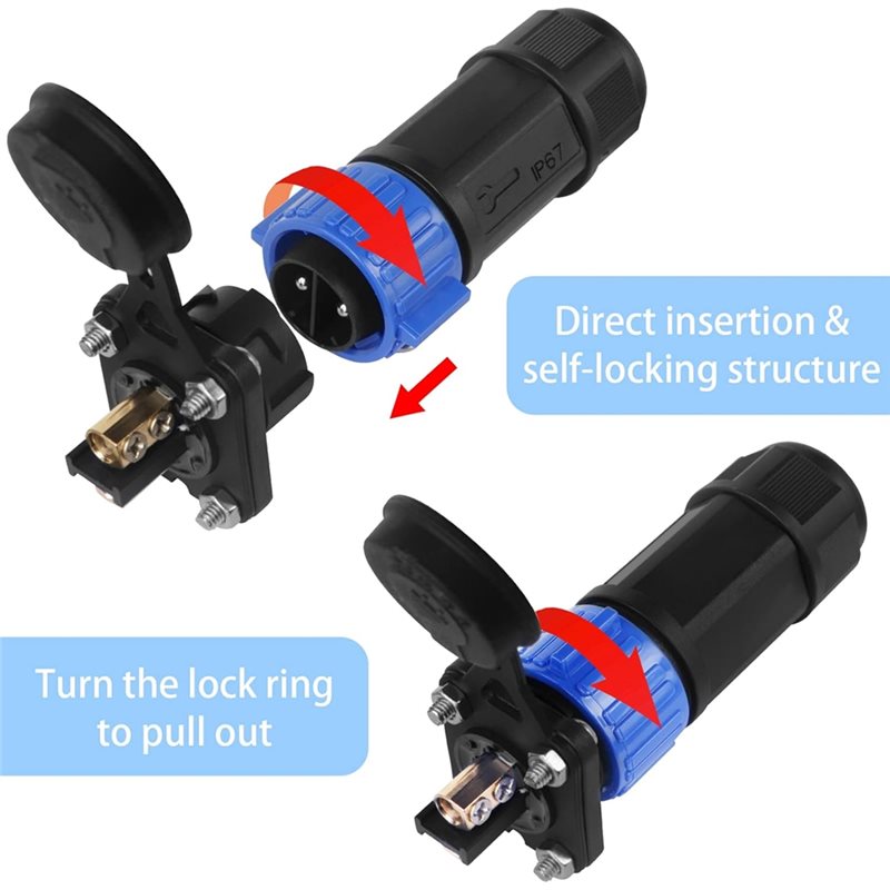 Marine Boat DC Power Connector - Fishing Boat Trolling Motor review and price